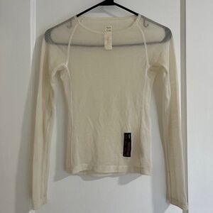 Rapha Cream Long Sleeve Top